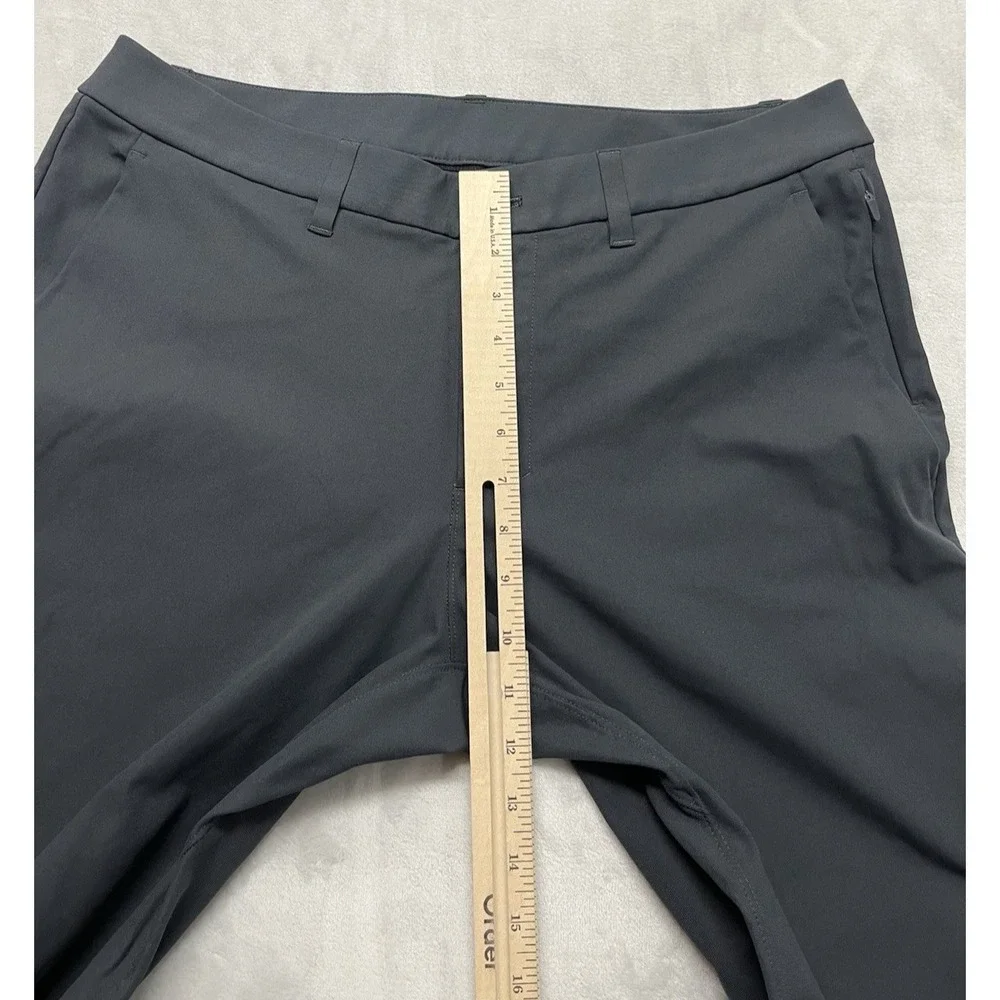 Lululemon ABC 5 Pockets Pant Men 34 Gray Slim Fit Warpstreme Wrinkle Resistant